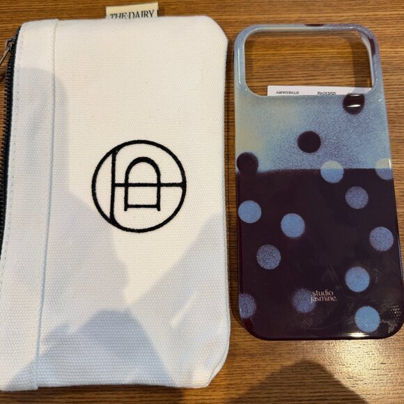 The Dairy - Plum Polka Dot 17 Pro Max Case - Picture 1 of 1